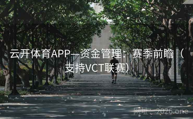 云开体育APP—资金管理:赛季前瞻(支持VCT联赛)