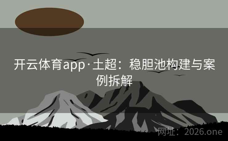 开云体育app·土超：稳胆池构建与案例拆解