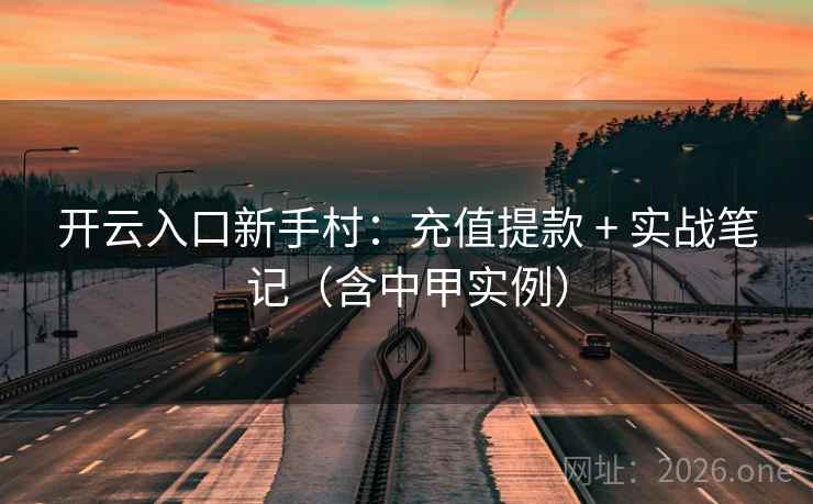 开云入口新手村:充值提款 + 实战笔记(含中甲实例)